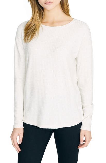 Sanctuary Lina Waffle Knit Tunic Top In Heather Moonstone | ModeSens