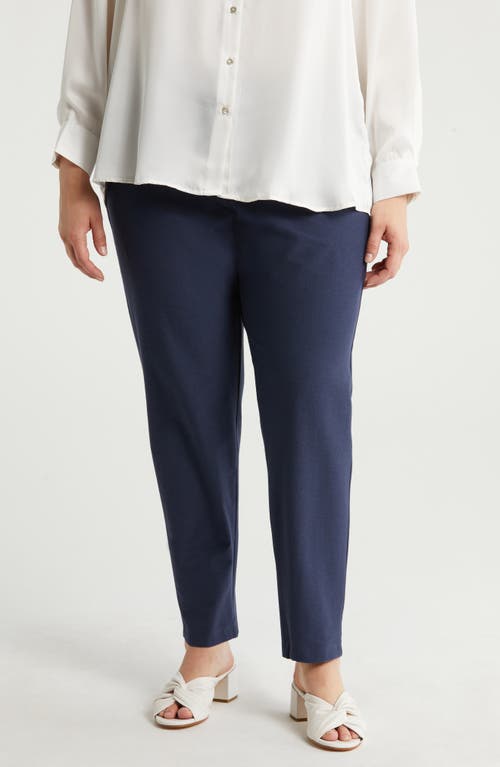 Eileen Fisher Slim Ankle Pants In Blue