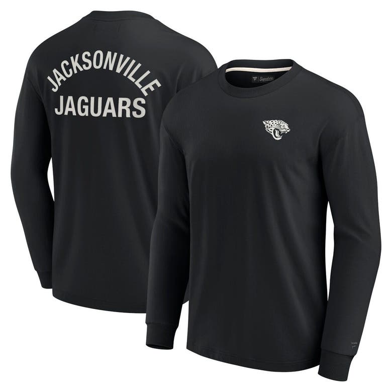 Shop Fanatics Signature Unisex  Black Jacksonville Jaguars Elements Super Soft Long Sleeve T-shirt