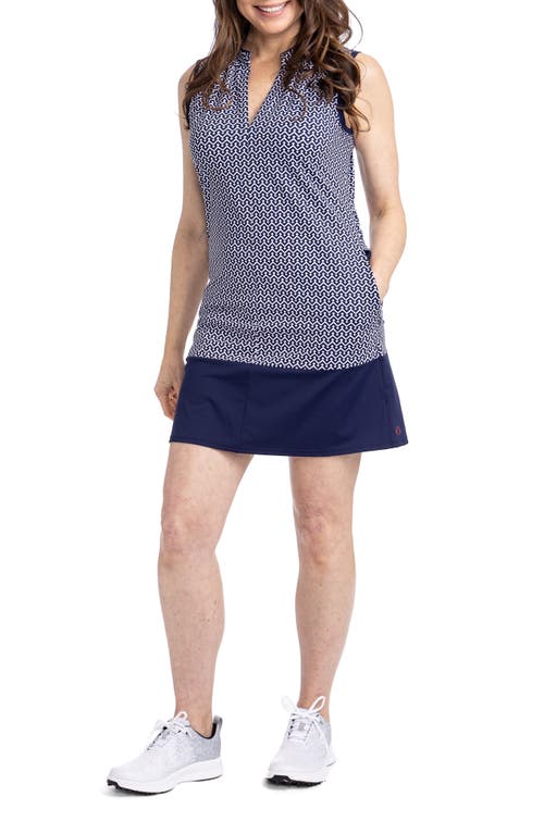 KINONA Sandy Par Sleeveless Golf Dress in Chic Chevron