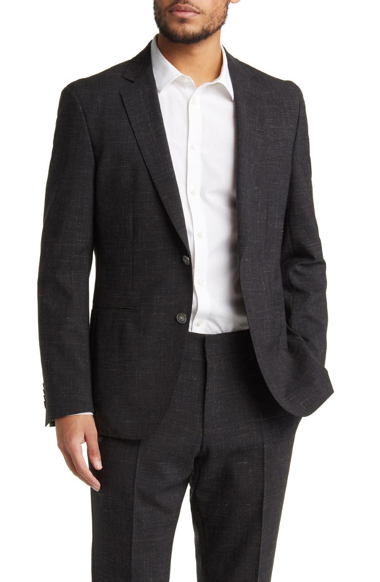 BOSS Huge Virgin Wool & Linen Suit | Nordstrom