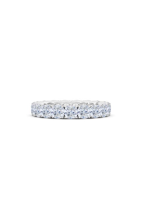 Shop Hautecarat Cushion Cut Lab Created Diamond Eternity Ring In White Gold