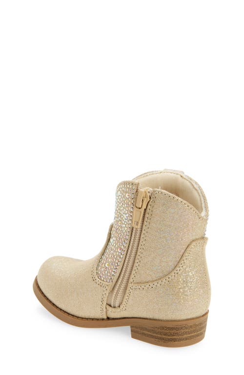 Shop Harper Canyon Kids' Raena Western Boot In Gold Shimmer