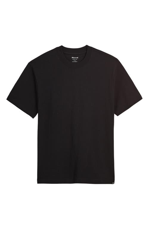 Relaxed Cotton T-Shirt in True Black