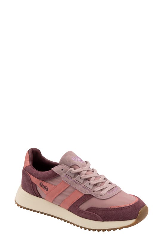 Gola Chicago Sneaker In Pastel Pink/ Coral Pink/ Pink