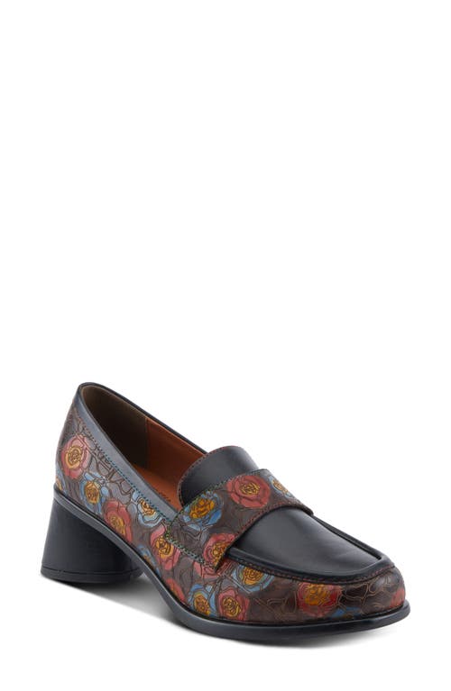 L'artiste By Spring Step Rivoire Loafer Pump In Black Multi