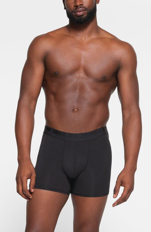 Skims 3-pack 3-inch Stretch Modal Boxer Briefs In Obsidian