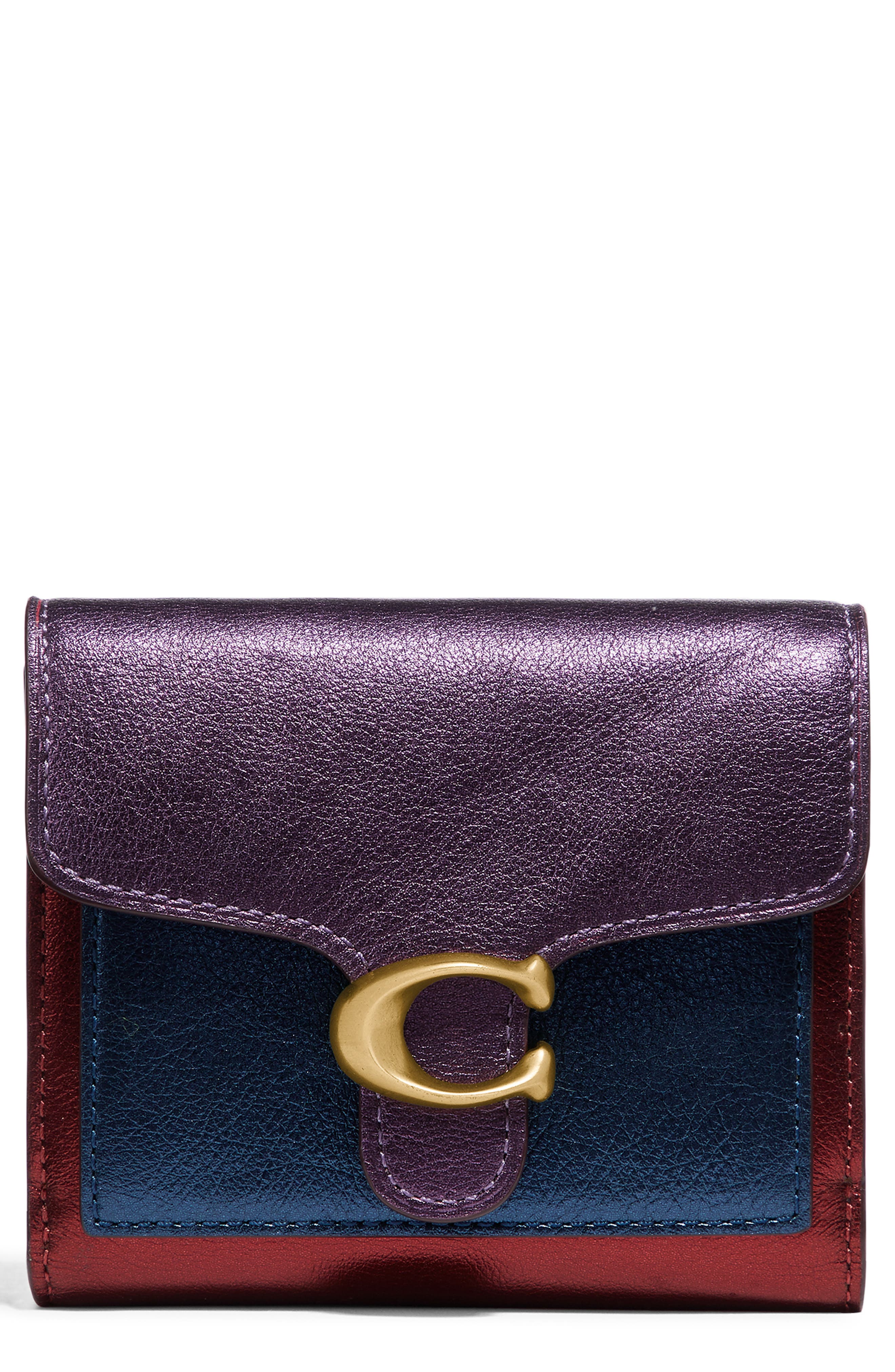 coach metallic wallet