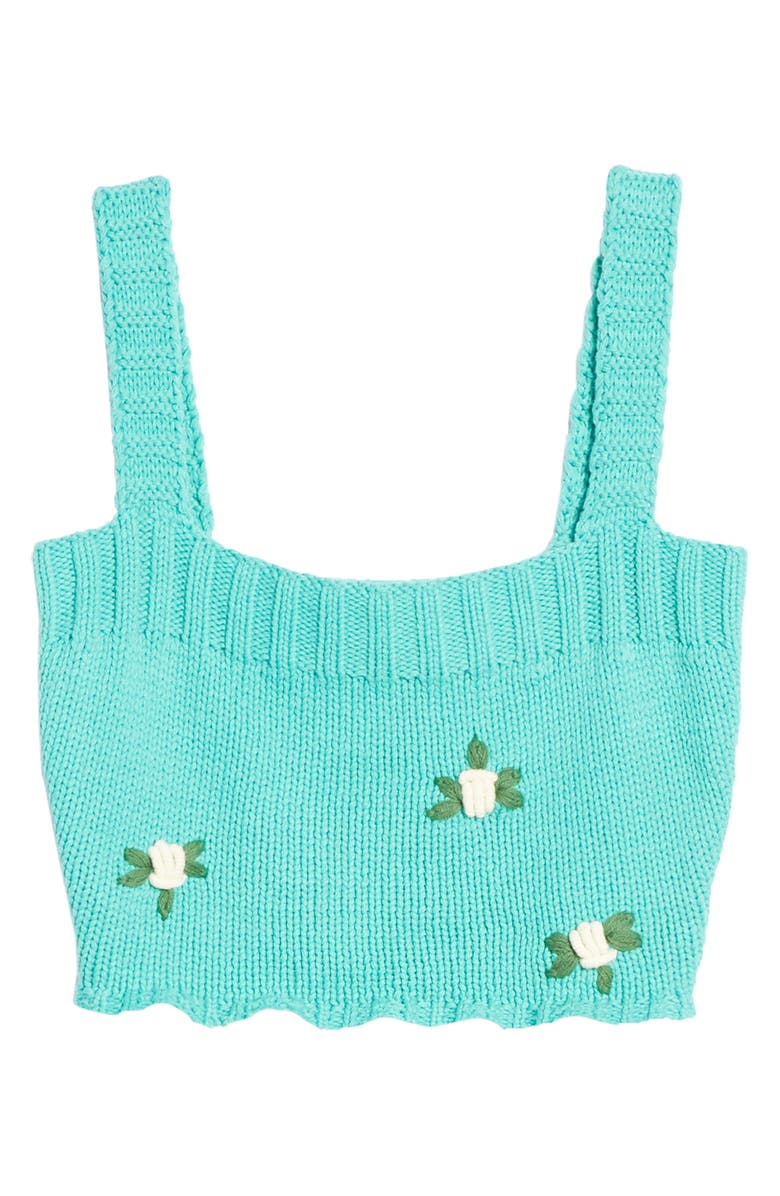 4SI3NNA Lorelei Floral Crop Sweater Tank Top, Alternate, color, 
