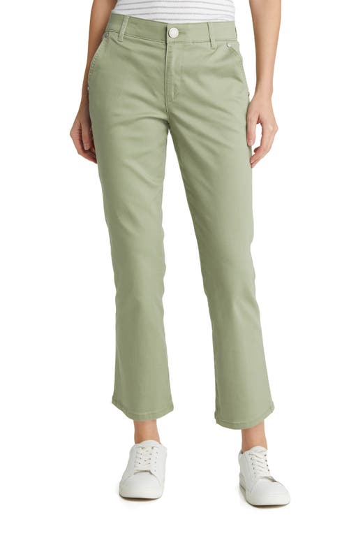 'Ab'Solution High Waist Kick Flare Pants in Pistachio