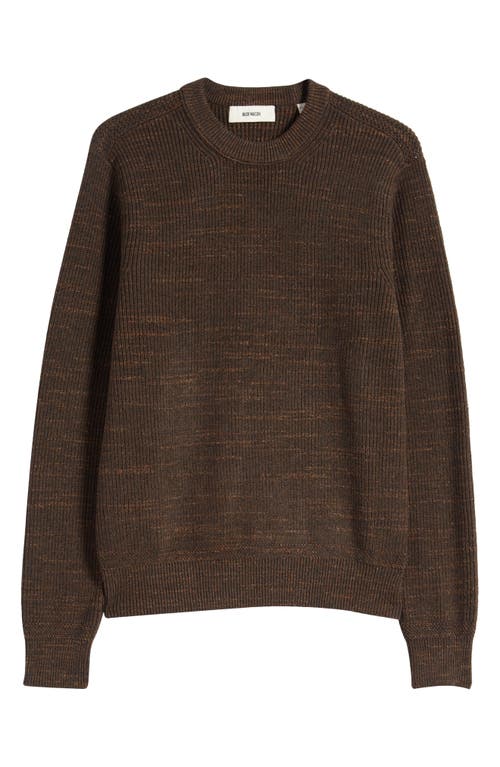 Seafarer Cotton Rib Sweater in Cinder Marl