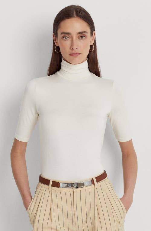 RALPH LAUREN LAUREN RALPH LAUREN JERSEY TURTLENECK TOP 
