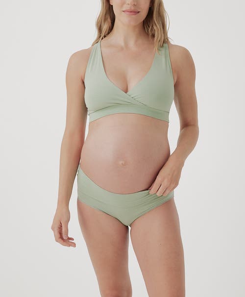 Pact Organic Maternity Foldover Hipster 4-pack In Spring Brights