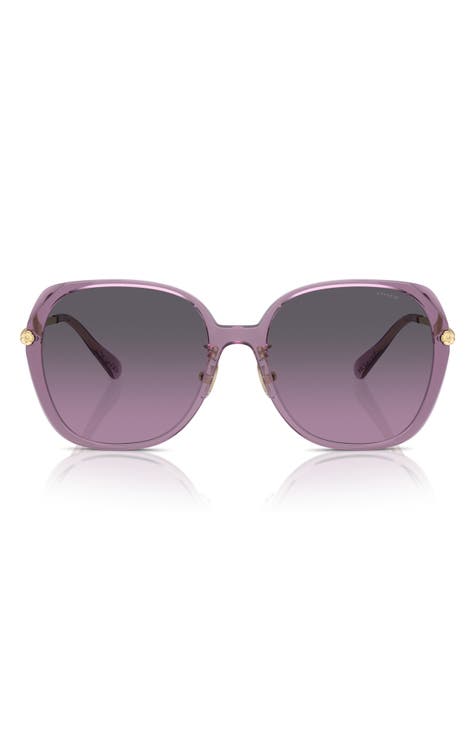 59mm Gradient Square Sunglasses