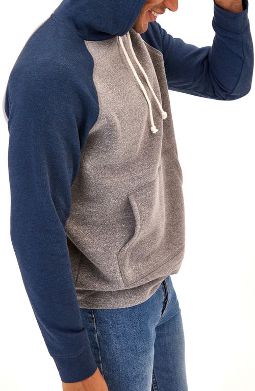 Shop Threads 4 Thought Baseline Hoodie In Heather Grey/midnight