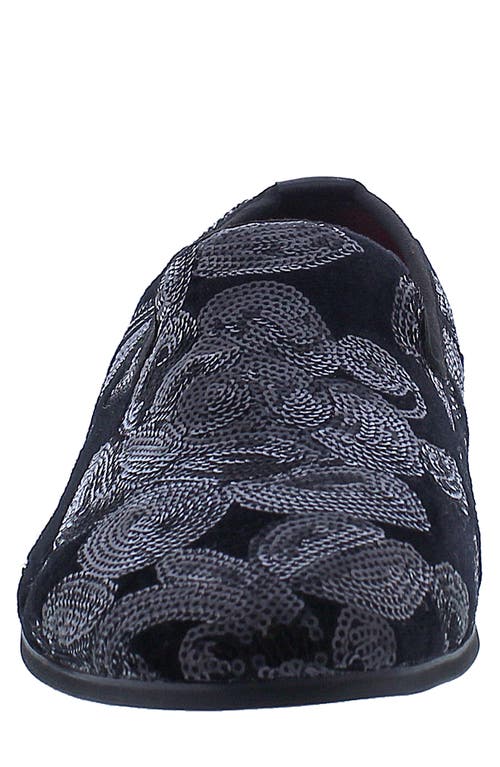 Robert Graham Kintsugi Dress Slippers In Black/blue
