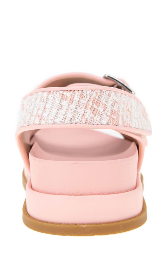 Shop Bcbgeneration Bcbg Beena Platform Sandal In Pink-white Boucle