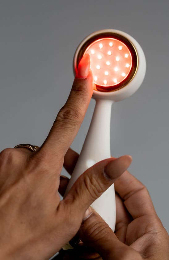 Shop Pmd Clean Redvolution Cleansing & Red Light Therapy Device In Cream