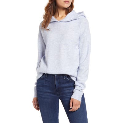 Vineyard Vines Plush Hooded Wool Blend Sweater, Blue