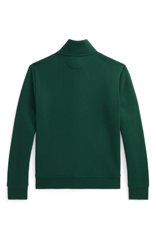 Shop Ralph Lauren Polo  Kids' Zip-up Sweatshirt In College Green