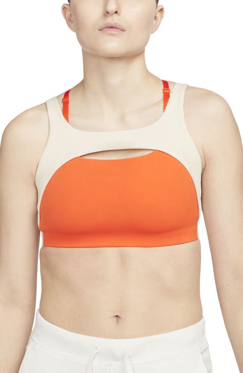 NWT OISELLE Womens’ Crackle In2Sports Sports Bra Size Small Orange