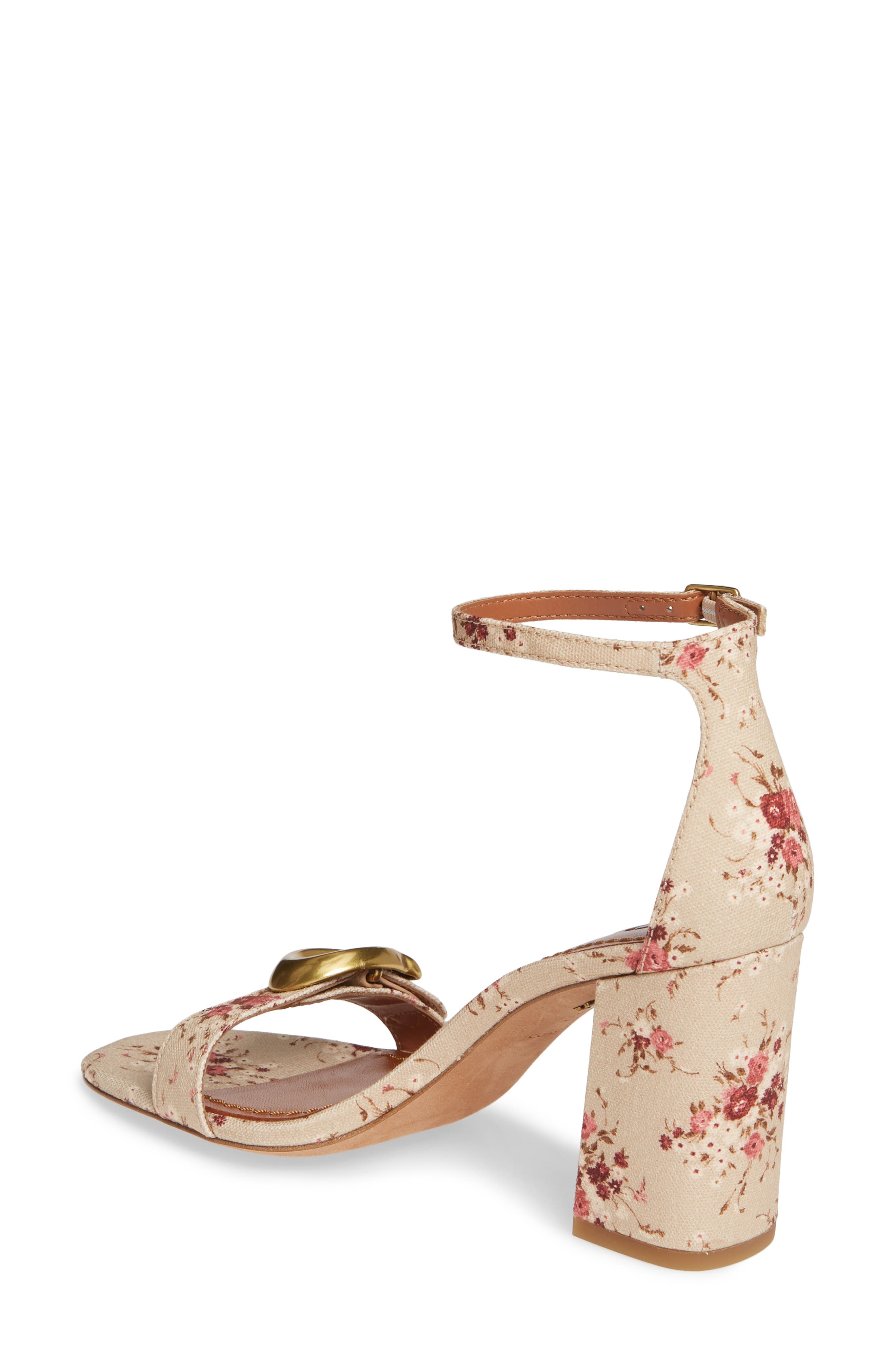 coach maya signature buckle dress sandals