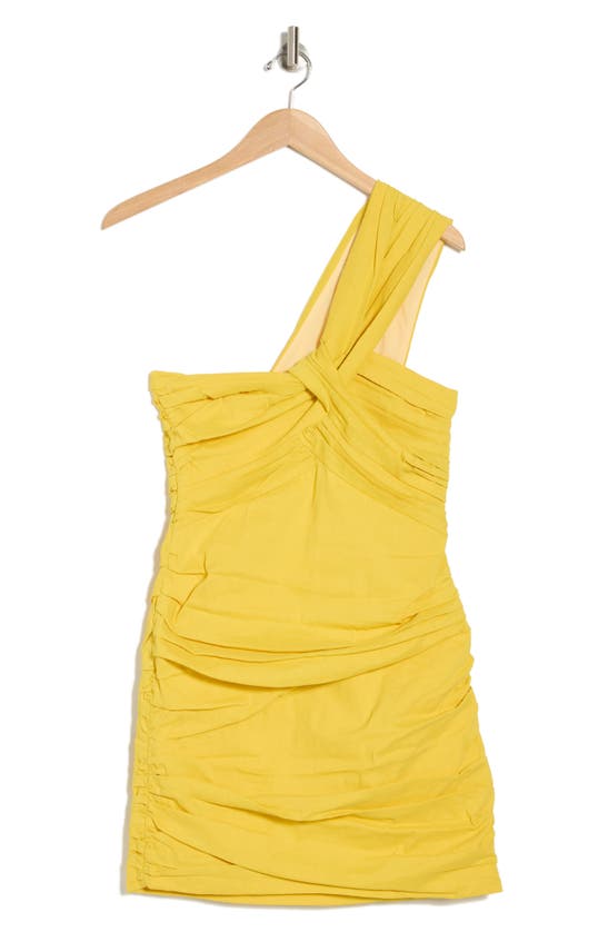 Shop A.l.c . Apollo One-shoulder Dress In Yellow