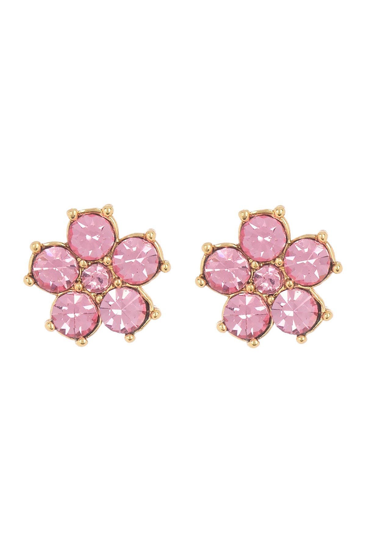 kate spade new york crystal flower stud earrings
