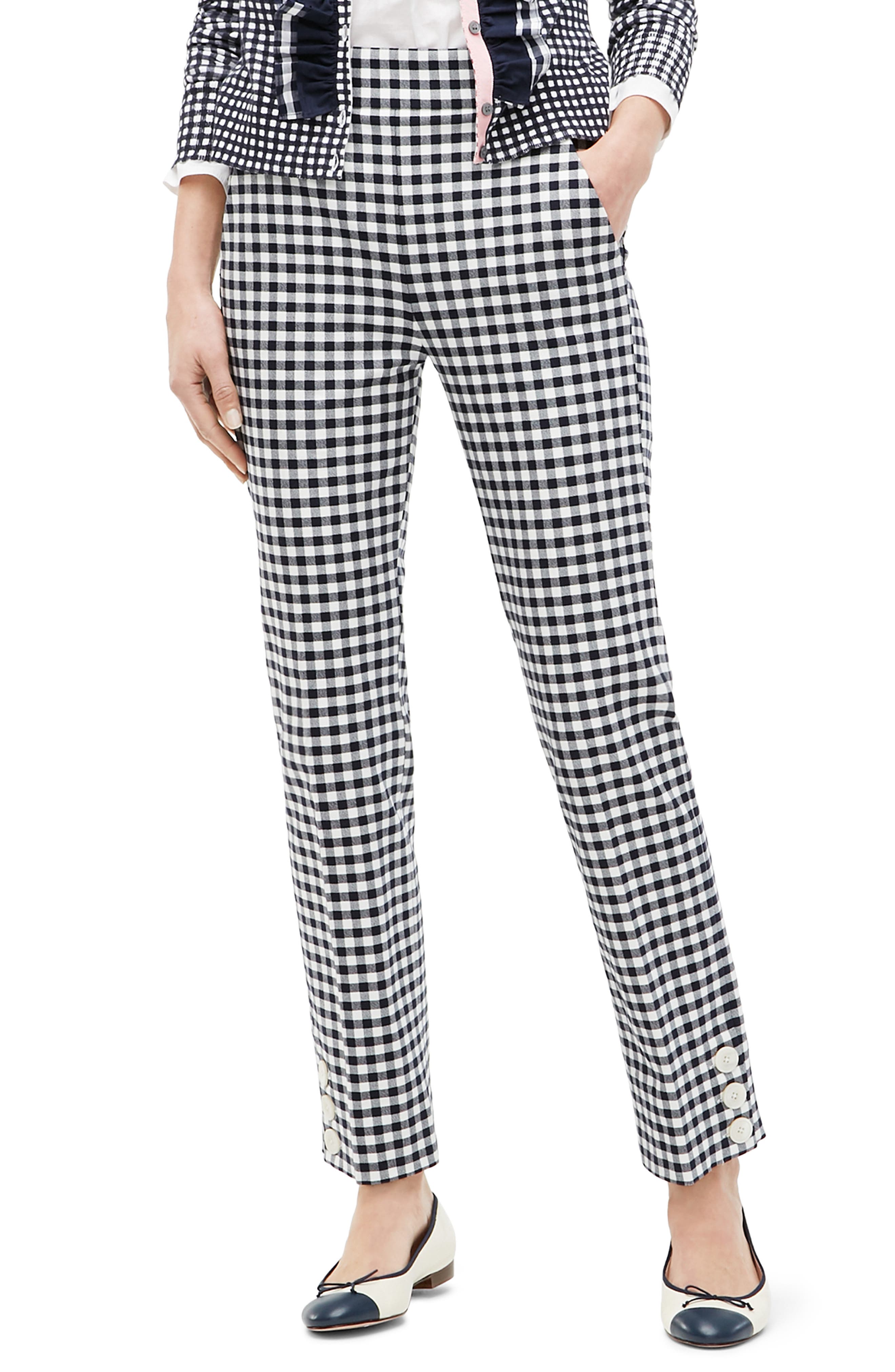 J.Crew Remi Gingham Pants Nordstrom