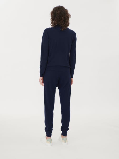 Shop Gobi Cashmere Full-zip Cashmere Cardigan In Navy