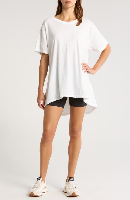 Fp Movement By Free People Leg Day Raw Edge T-shirt In White