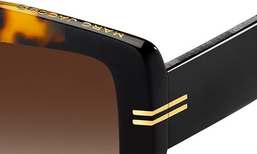 Marc Jacobs Mj 1109s Acetate Rectangle Sunglasses In Havana/brown Sf