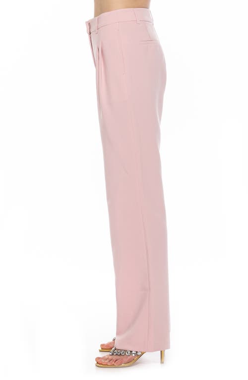Alexia Admor Ellie Pleated Wide Leg Pants In Pink