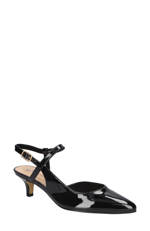 Bella Vita Kayce Pointed Toe Pump Black Patent at Nordstrom,