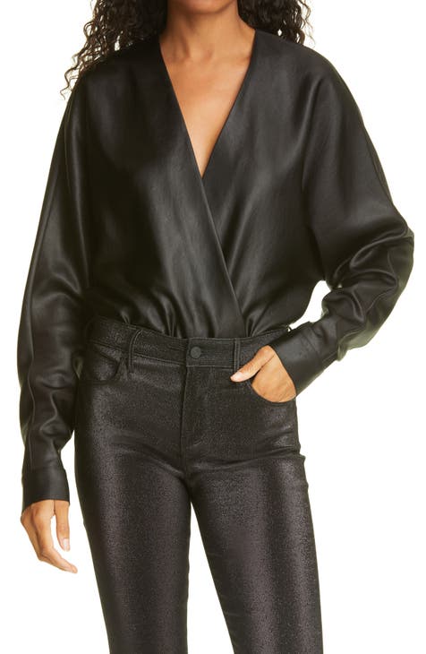 Women's Faux Leather Tops | Nordstrom