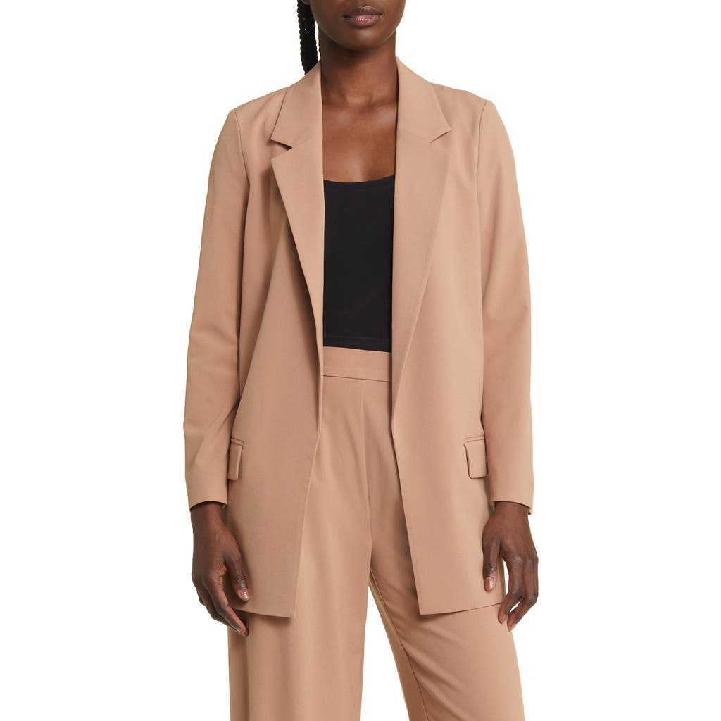 Allsaints Aleida Blazer In Fawn Brown