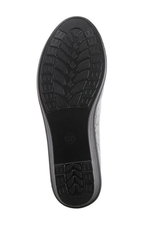 Flexus By Spring Step Biddey Wedge Loafer In Black Croco