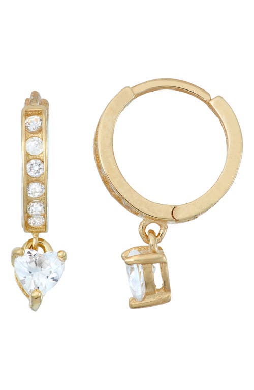 Fzn Cz Drop Earrings In Yellow
