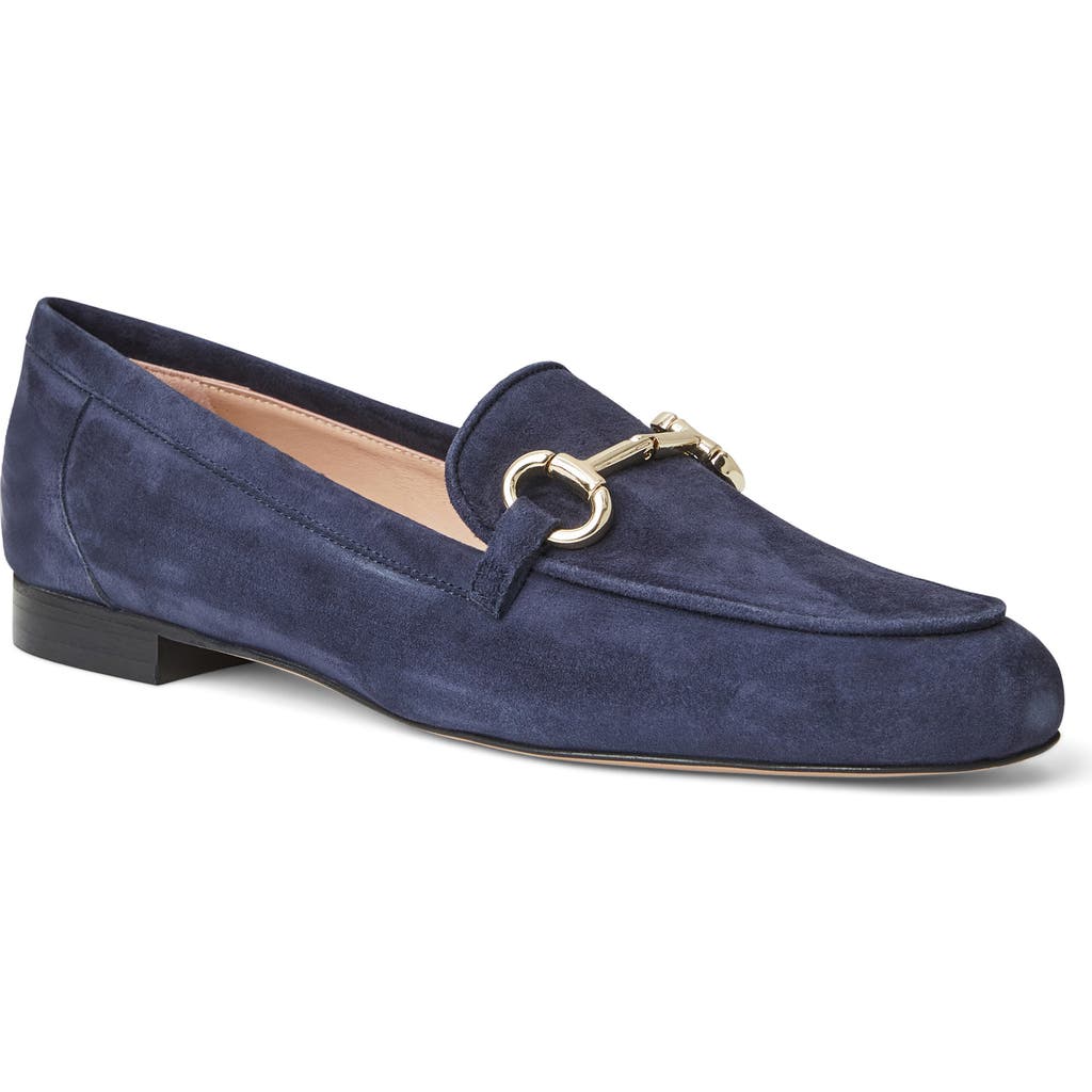 Bruno Magli Women's Luna Suede Bit Loafers In Navy Suede