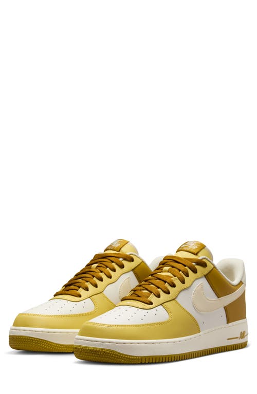 Nike Air Force 1 '07 Basketball Trainer In Bronzine/coconut Milk/gold