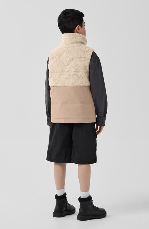 Canada Goose Kids' Elora Water Repellent 650-fill-power Down Vest In Light Tan/tan-tan Clair/tan