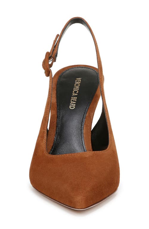 Veronica Beard Callie Pointed Toe Slingback Pump In Caramel