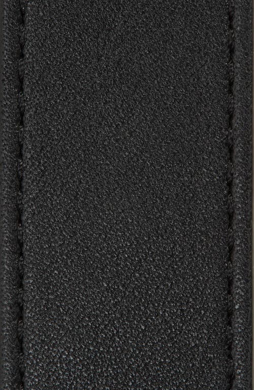Shop Allsaints Hexagon Link Leather Belt In Black/warm Brass