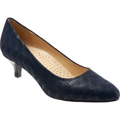 Trotters Kiera Pump, WW - Blue