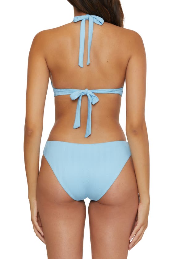 Shop Becca Prima Twist Bikini Top In Ice Blue