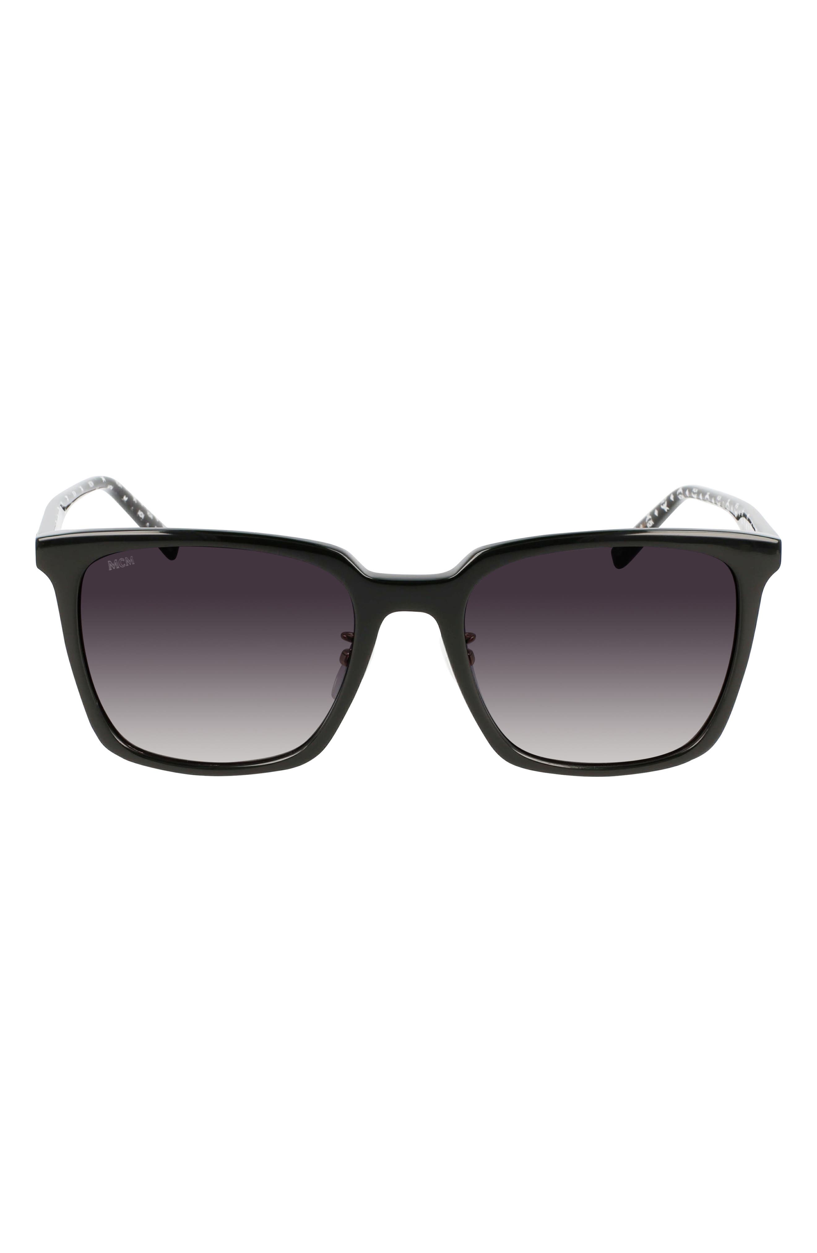 MCM 56mm Rectangular Sunglasses in Black at Nordstrom