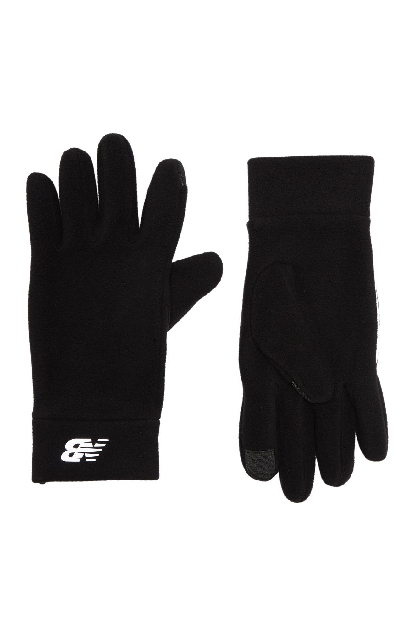 New Balance Heavyweight 2-sided Fleece Gloves In Black