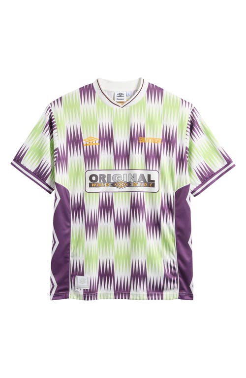 BUTTER GOODS BUTTER GOODS X UMBRO OPTICAL SHORT SLEEVE SOCCER JERSEY 