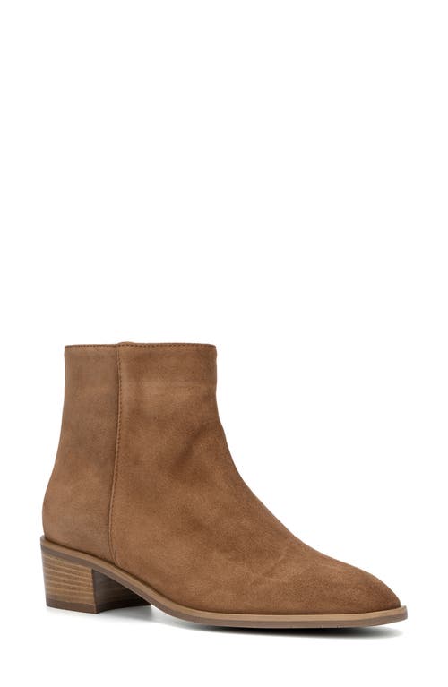 Reeta Luxe Suede Bootie in Whiskey