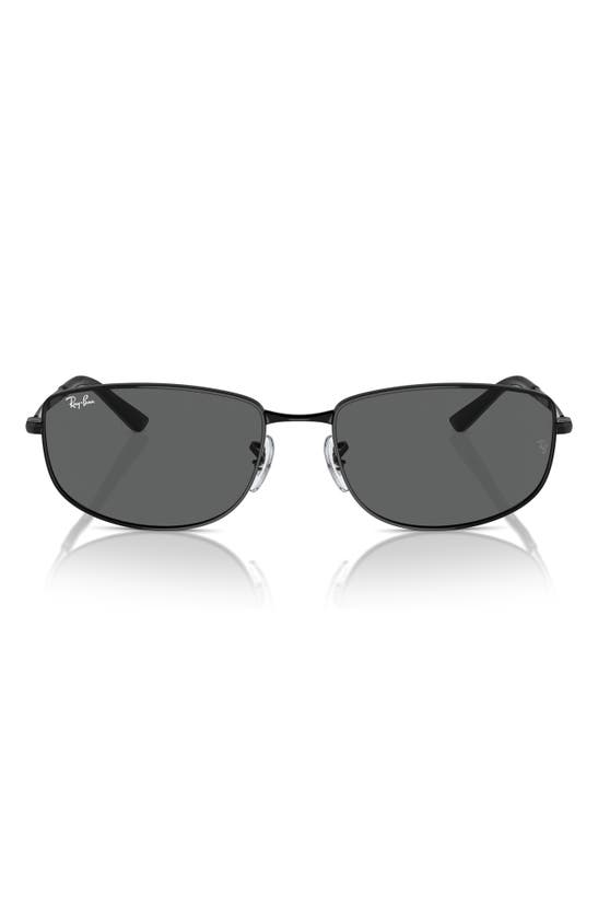 Shop Ray Ban Ray-ban 59mm Oval Sunglasses In Black